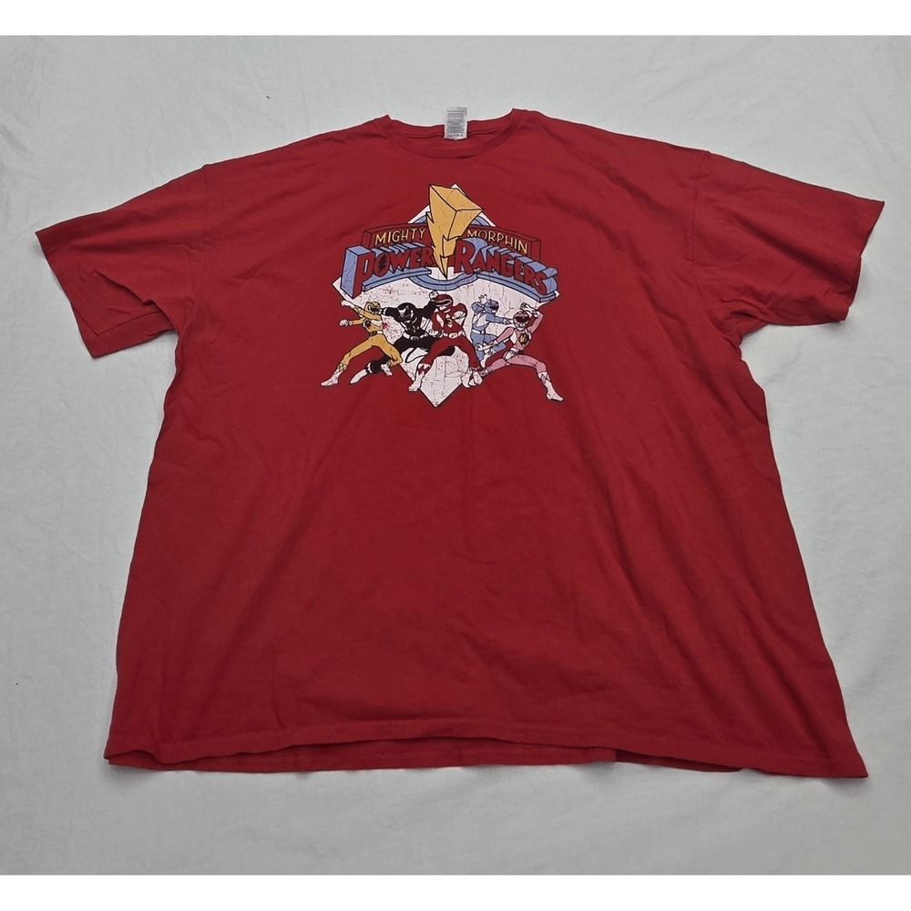 Delta‎ Pro Weight Mighty Morphin Power Rangers Red T-shirt Size 3XL